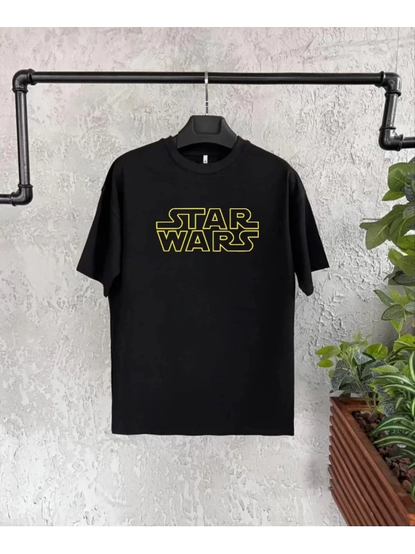 Unisex Bisiklet Yaka Kısa Kol Baskılı Çocuk T-Shirt - Beyaz