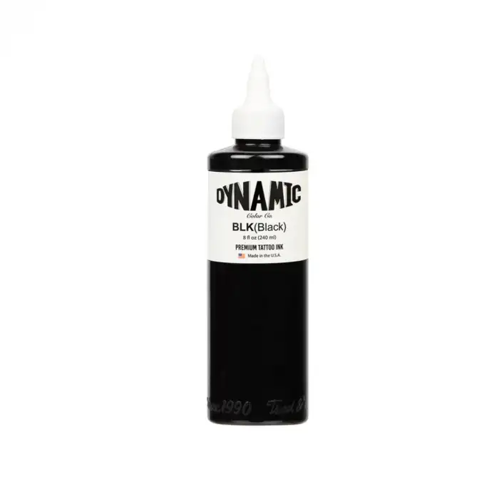 DYNAMIC BLACK - Siyah Dövme Boyası 8 oz/240ml