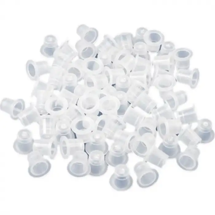 Dövme Mürekkep Kapları Small 100lü Şeffaf Mürekkep Potası