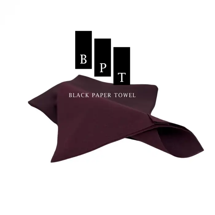 Black Paper Towel -  Kare Havlu Koyu Bordo 100Adet/Paket