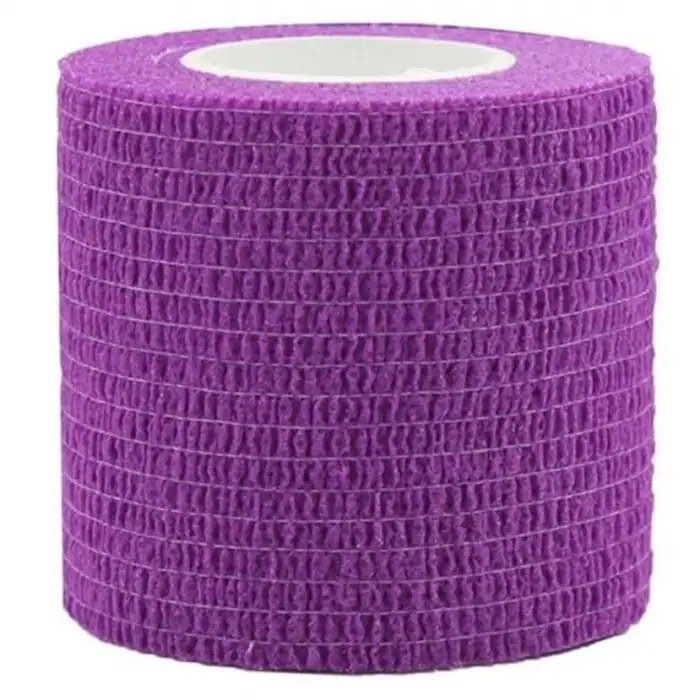 Dövme Makinesi Sarma Bandı Mor (Kendinden Yapışkanlı Elastik Bant - Grip Cover) 5mm