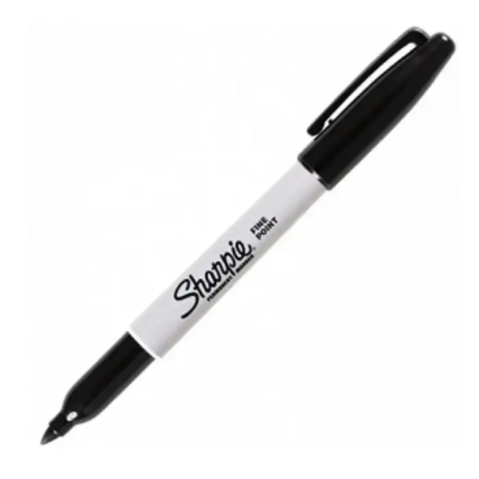 Sharpie Fine Point Permanent Marker Black (Siyah Vücut Kalemi)
