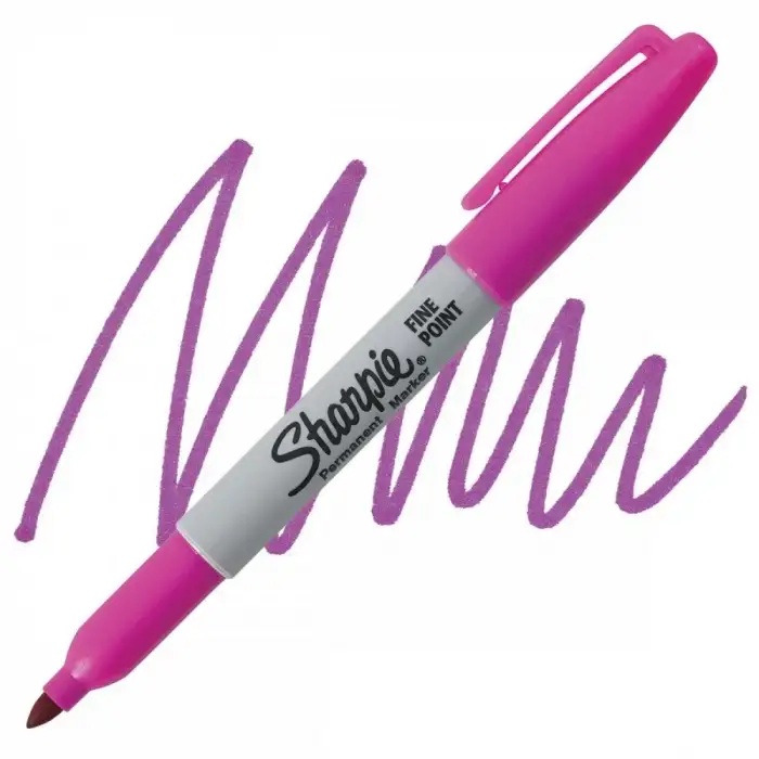 Sharpie Fine Point Permanent Marker Pink (Pembe Vücut Kalemi)