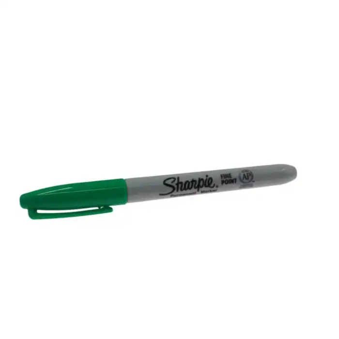 Sharpie Fine Point Permanent Marker Green (Yeşil Vücut Kalemi)
