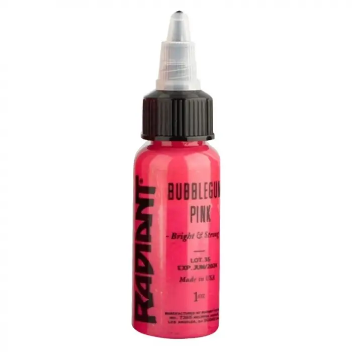 Radiant Colors Bubblegum Pink - Radiant Tattoo Dövme Boyası - 1oz/30ml