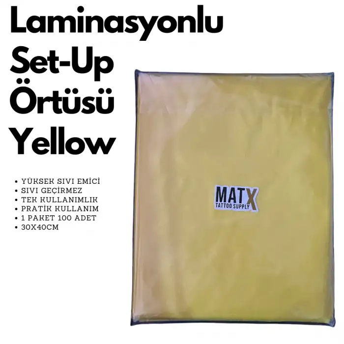Set-Up Örtüsü 30*40cm Yellow (Sarı)