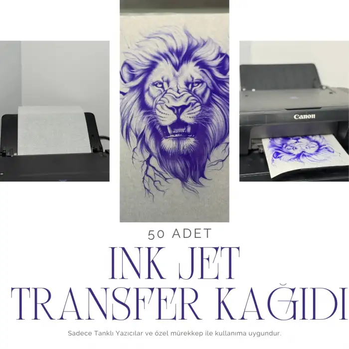 Ink Jet Transfer Kağıdı - 50 Adet