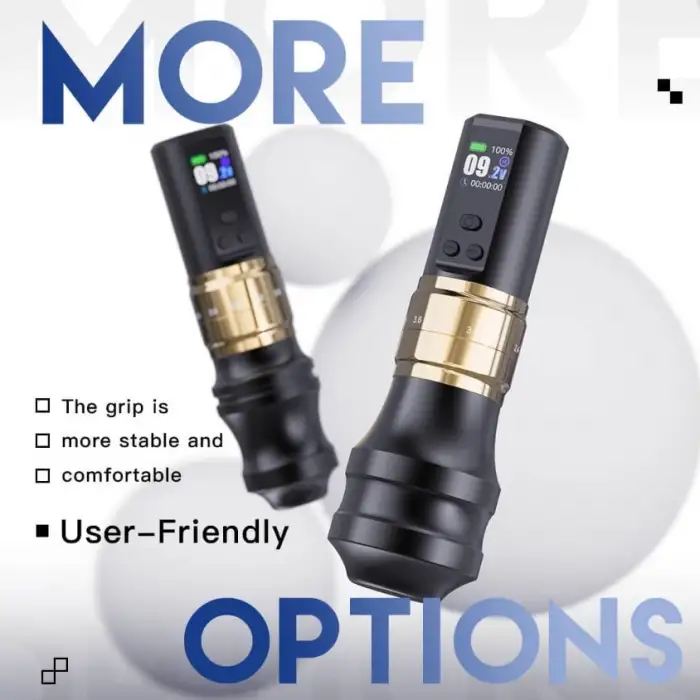 Mast Fold 2 Pro Gold With Single Battery - Kablosuz Dövme Makinesi