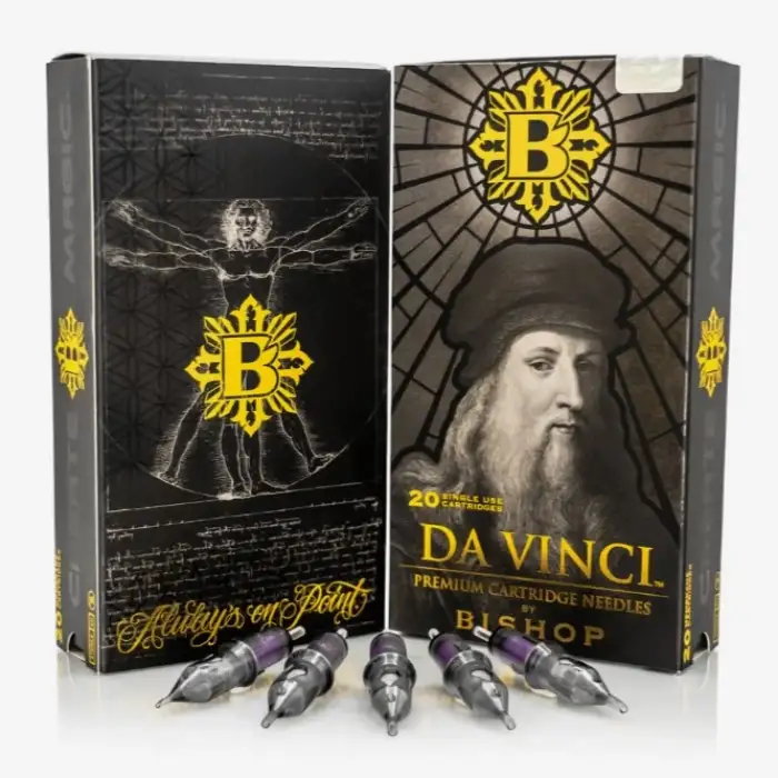 Bishop DaVinci V2 | 1214 RLLT | Round Liner Long Taper Kartuş Dövme İğnesi