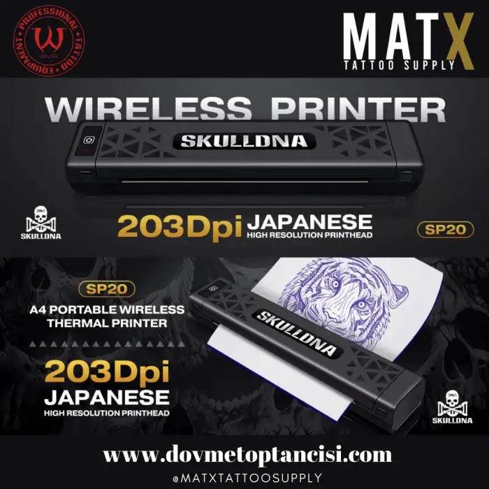 SKULLDNA SP20 Wireless Printer - Termal Printer Yazıc - Prt6