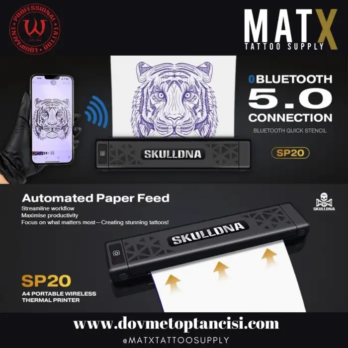 SKULLDNA SP20 Wireless Printer - Termal Printer Yazıc - Prt6