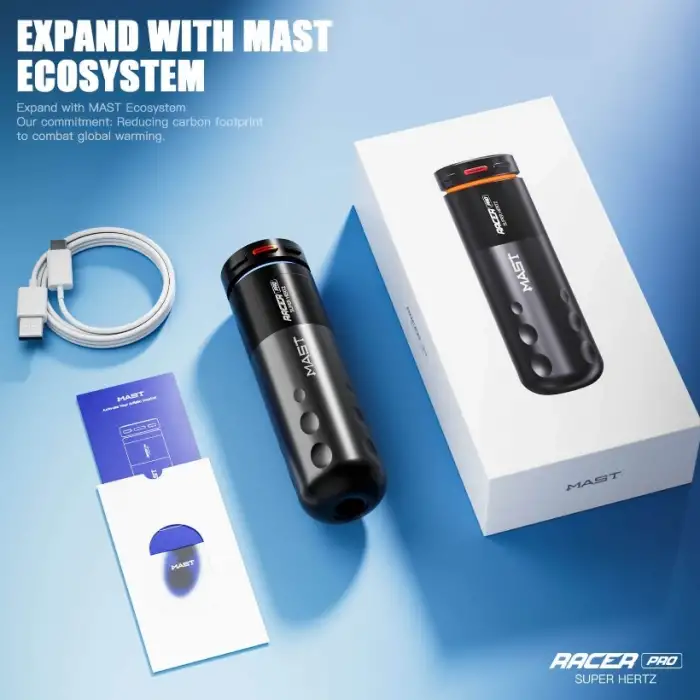 Mast Racer Pro Wireless Tattoo Pen 4.2 mm Stroke Kablosuz Dövme Makinesi
