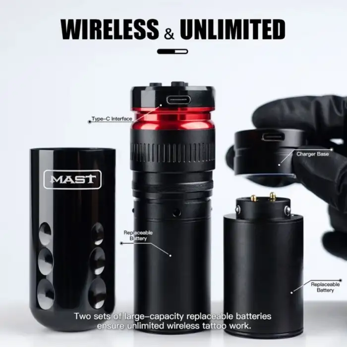 Mast Racer Double Battery Wireless 4.0 mm Stroke
