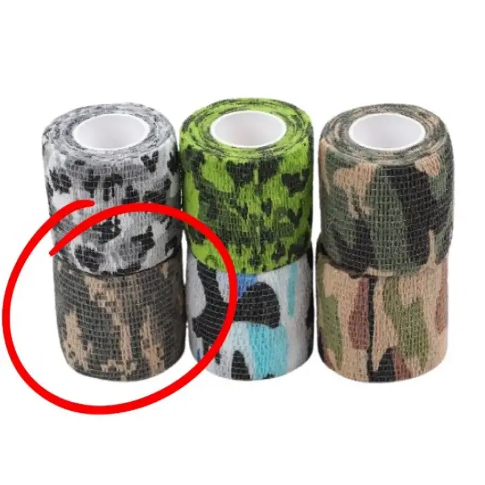 Dövme Makinesi Sarma Bandı Pixel Kamuflaj (Kendinden Yapışkanlı Elastik Bant - Grip Cover) 5mm