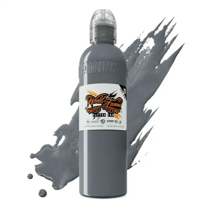 Battleship Grey - World Famous Ink Dövme Boyası - 4oz/120ml