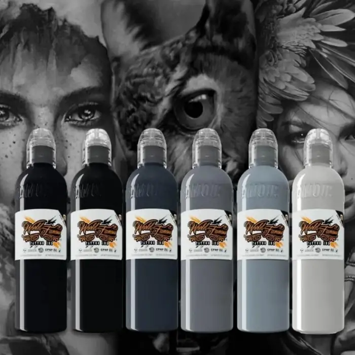 Thomas Carli Jarlier Noire Dövme Boyası Seti - World Famous Ink Dövme Boyası - 4oz/120ml