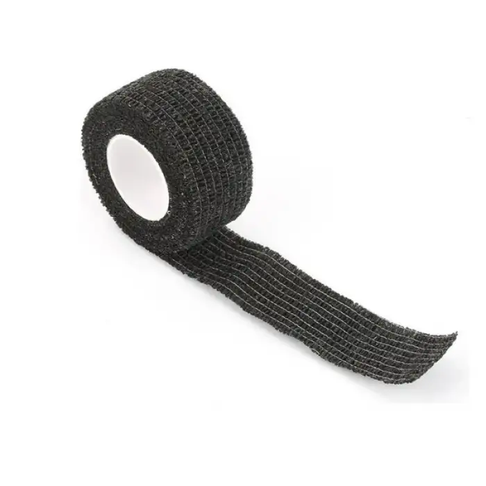 Dövme Makinesi Sarma Bandı Siyah (Kendinden Yapışkanlı Elastik Bant - Grip Cover)2,5mm