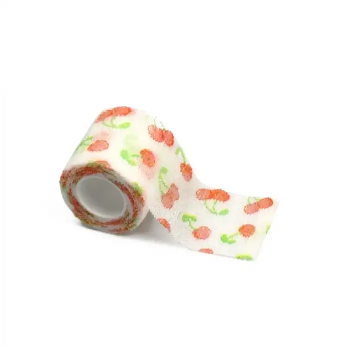Dövme Makinesi Sarma Bandı Kiraz (Kendinden Yapışkanlı Elastik Bant - Grip Cover) 5mm