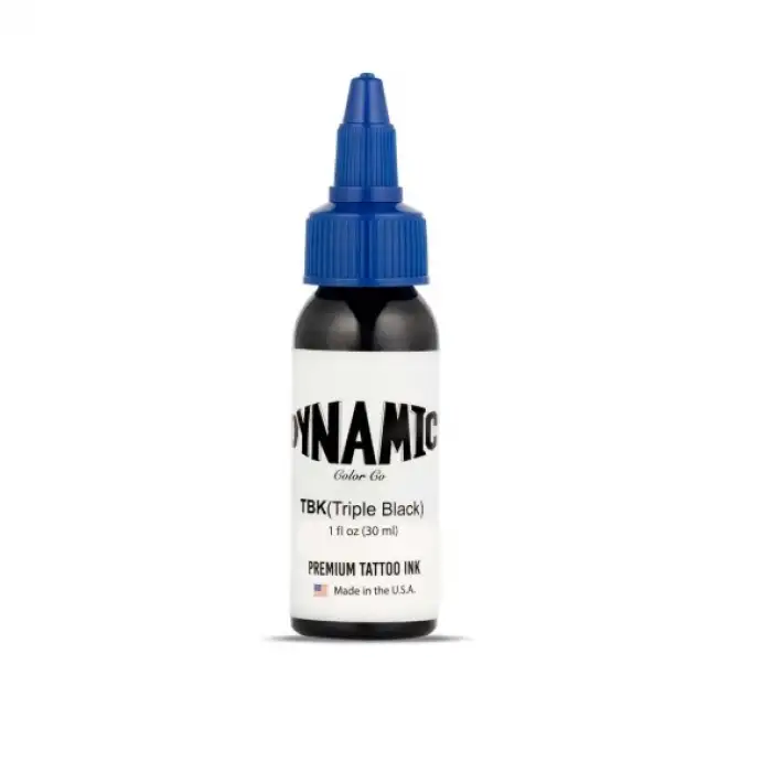 DYNAMIC TRIPLE BLACK - Daha Yoğun Siyah Dövme Boyası 1 oz