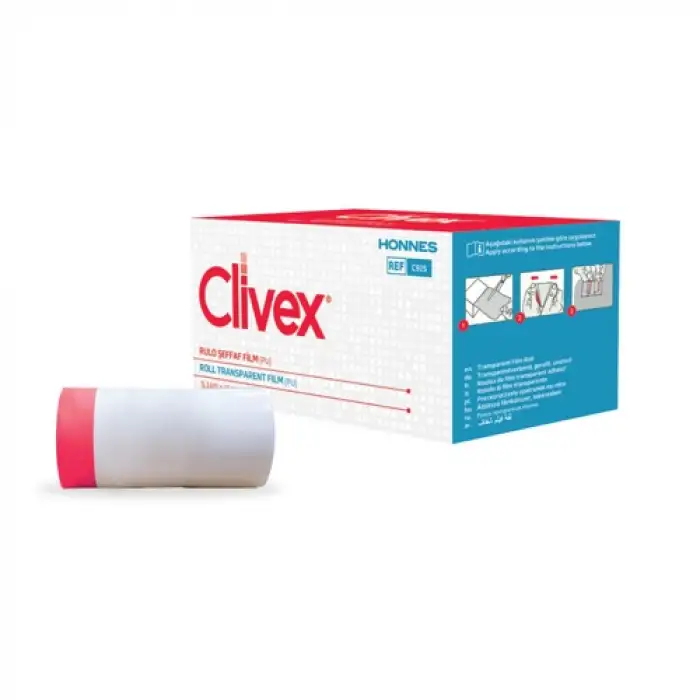 Clivex Roll Su Geçirmez Şeffaf Film Yara Örtüsü 15 cm x 9.14 Metre Rulo