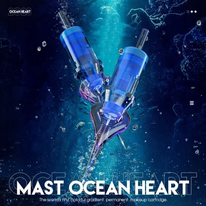 Mast Ocean Heart Cartridges 1003 RL Long Taper - Kartuş Kalıcı Makyaj İğnesi