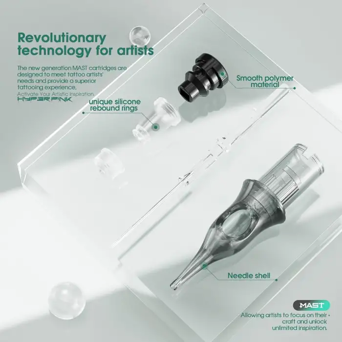 Mast Hyperink 1015 RM-1 15RM Long Taper Kartuş Dövme İğnesi 20 Adet