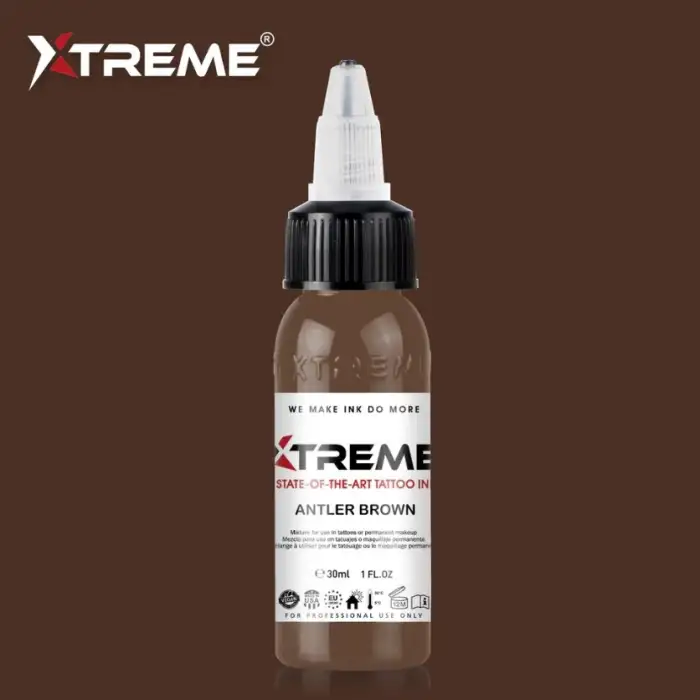Xtreme Tattoo Ink Antler  Brown 1/2 oz 15ml