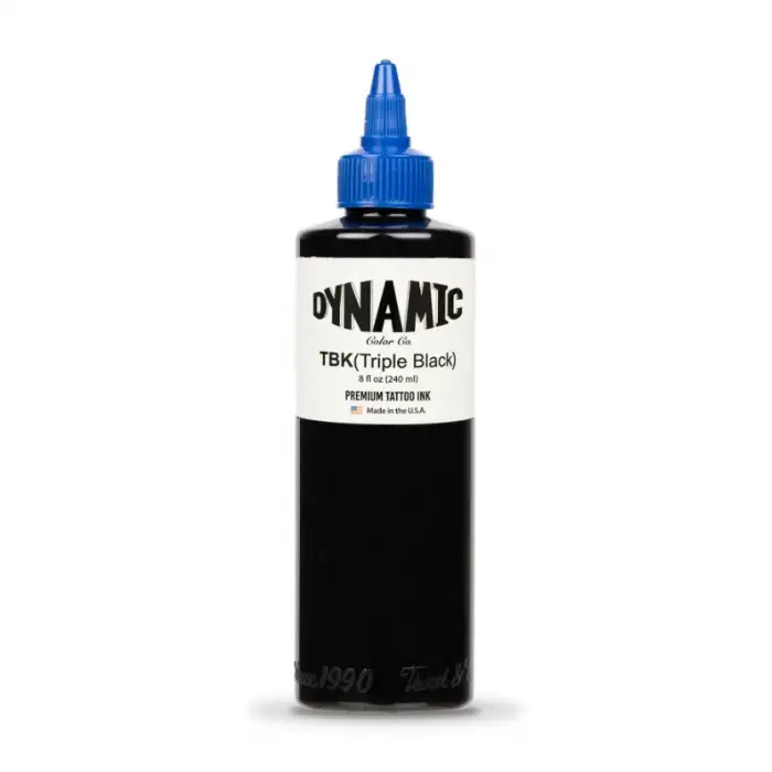 DYNAMIC TRIPLE BLACK - Daha Yoğun Siyah Dövme Boyası 8 oz/240ml