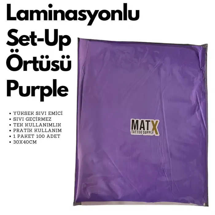 Set-Up Örtüsü 30*40cm  Purple (Mor)