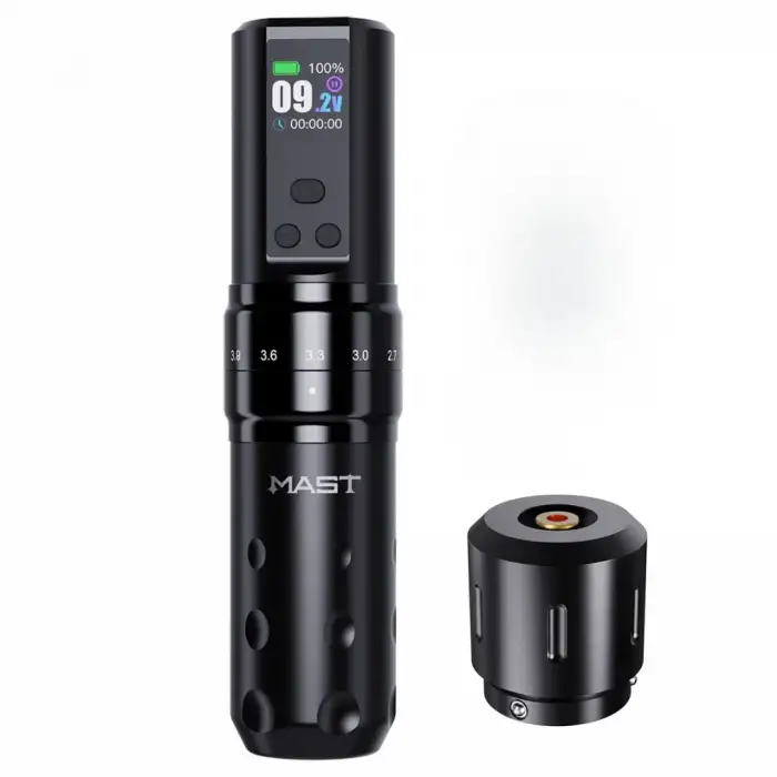 Mast Fold 2 Pro Ayarlanabilir Stroke 2.4-4.2mm Kablosuz Dövme Makinesi - Siyah