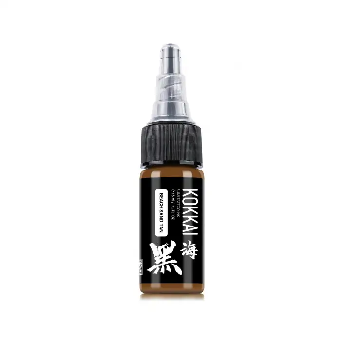 Kokkai Sumi Ink Beach Sand Tan 15 ml (1/2 oz) Kahverengi Dövme Boyası