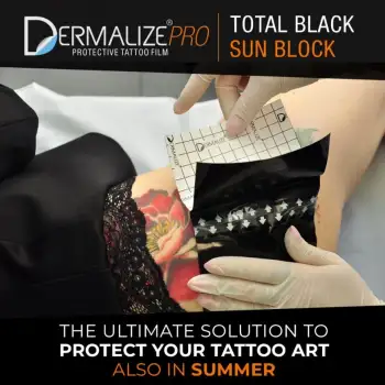 Dermalize Total Black Sun Block- Güneş Koruyuculu Dövme Filmi