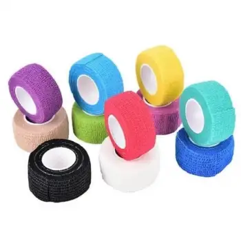 Dövme Makinesi Sarma Bandı Siyah (Kendinden Yapışkanlı Elastik Bant - Grip Cover)2,5mm