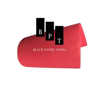 Black Paper Towel - Rulo Kırmızı