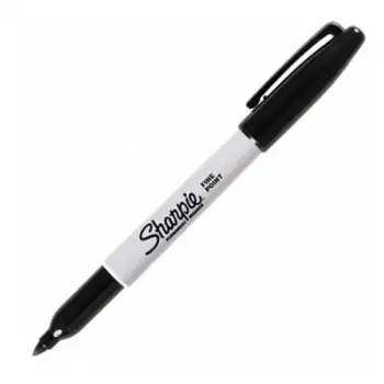 Sharpie Fine Point Permanent Marker Black (Siyah Vücut Kalemi)