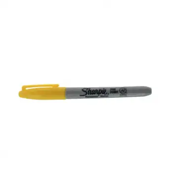 Sharpie Fine Point Permanent Marker Yellow (Sarı Vücut Kalemi)