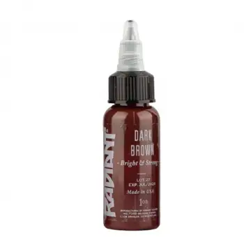 Radiant Colors Dark Brown - Radiant Tattoo Dövme Boyası - 1oz/30ml