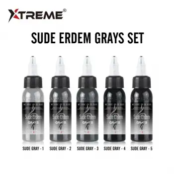 Xtreme Ink Sude Erdem Gray Set 5 Color X 1 Oz