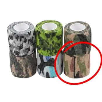 Dövme Makinesi Sarma Bandı Natural Kamuflaj (Kendinden Yapışkanlı Elastik Bant - Grip Cover) 5mm