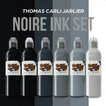 Thomas Carli Jarlier Noire Dövme Boyası Seti - World Famous Ink Dövme Boyası - 4oz/120ml