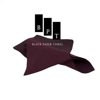 BPT-Black Paper Towel -  Kare Havlu Koyu Bordo 100Adet/Paket