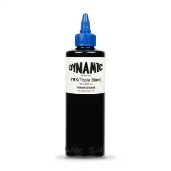 DYNAMIC TRIPLE BLACK - Daha Yoğun Siyah Dövme Boyası 8 oz/240ml