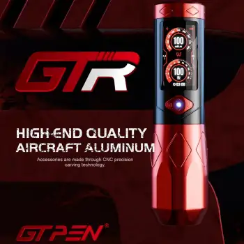 AVA GT PEN GTR Pen dövme makinesi , Wireless Pen Dövme Makinesi 2.5-5.0mm Kırmızı