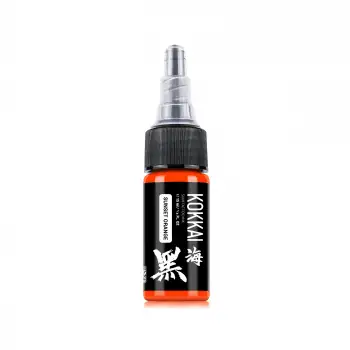 Kokkai Sumi Ink Sunset Orange 15 ml (1/2 oz) Turuncu Dövme Boyası