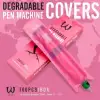 Ava Degradable Pen Machine Covers - 100 Adet / Kutu Pembe