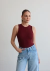 Sıfır Kol Body Bordo