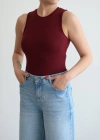 Sıfır Kol Body Bordo