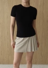 Bisiklet Yaka Kısa Kol Body Siyah
