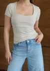 Kare Yaka Yarım Kol Body Taş