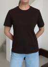 Bisiklet Yaka Basic T-Shirt Siyah